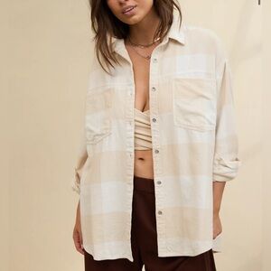 AERIE flannel shirt. Size M. Oversized fit.